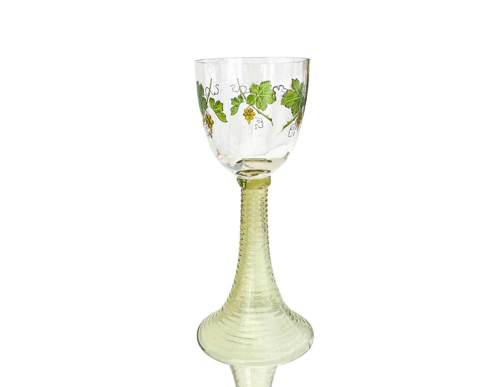 Theresienthal Wine Glasses Grapes | 4pcs | Trumpet Hollow Voice photo Home Decor