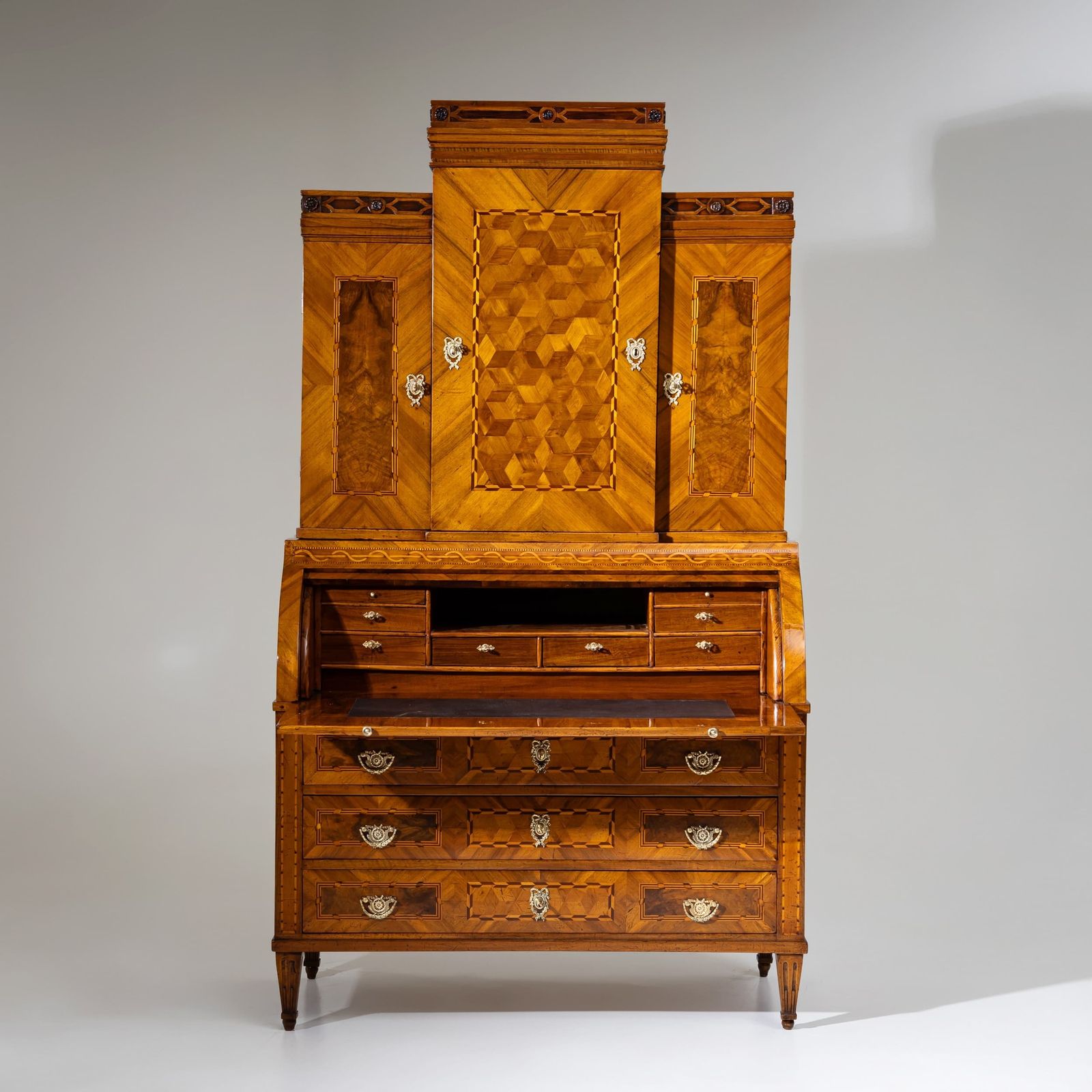 Louis XVI Rolltop Bureau, Late 18th Century photo vinterior