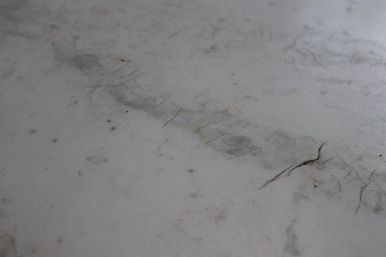 13466.0 Angelo Mangiarotti “M1” Dining Table In Solid Carrara Marble photo
