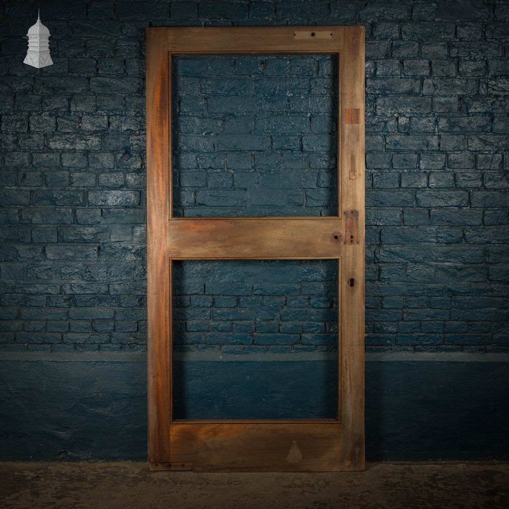 Glazed Mahogany Door – 2 Panel Openings