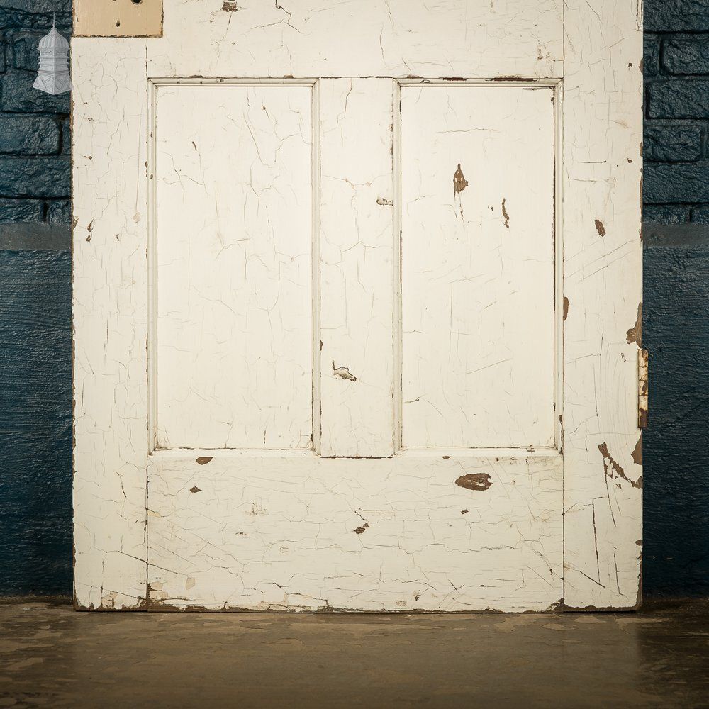Home Fixtures 5 Panel Wooden Door – White & Brown Finish photo