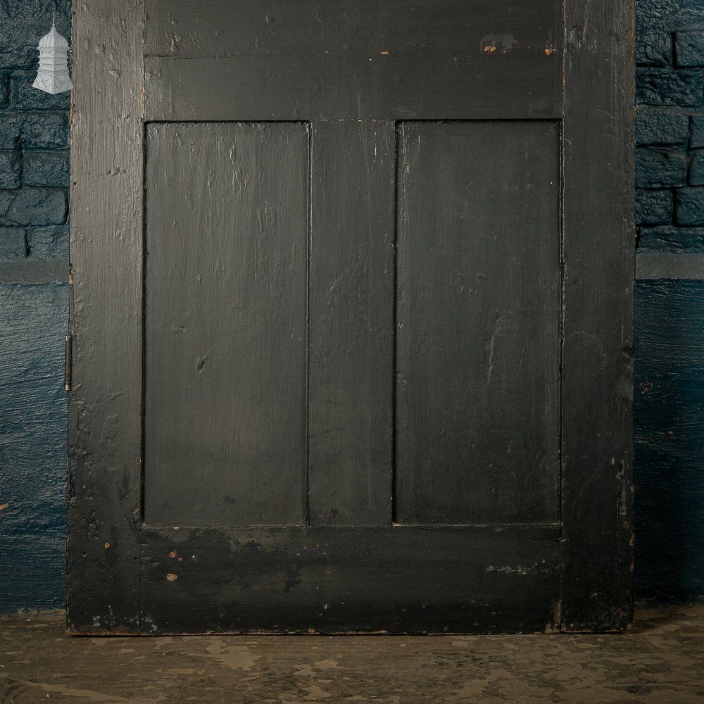 Home Fixtures 4 Panel Door, Distressed Black Painted Finish photo