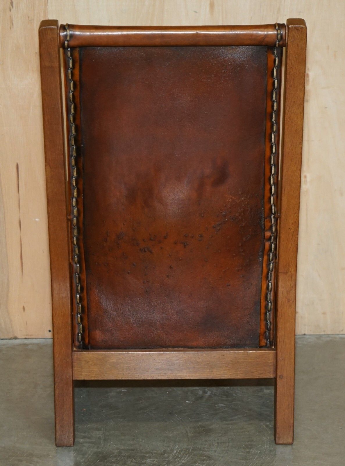 photo buy Pair Of 1940'S Robert Mouseman Thompson Brown Leather Chesterfield Armchairs