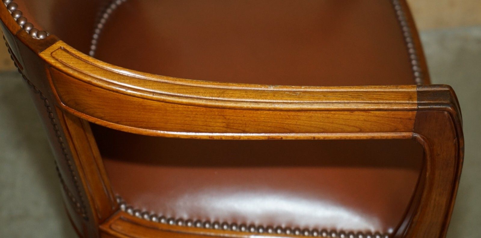 photo for sale Pair Of Stunning French Art Deco Walnut Armchairs Part Of A Large Library Suite