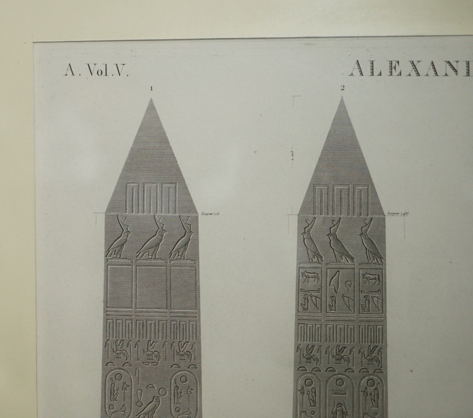 Antique Original Gran Tour Paris 1829 Vol 5 Pl.35 Print Of Cleopatra'S Needle photo 950.0