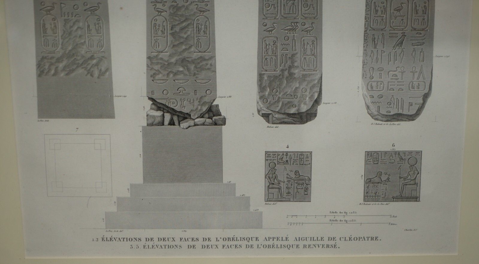 photo for sale Antique Original Gran Tour Paris 1829 Vol 5 Pl.35 Print Of Cleopatra'S Needle