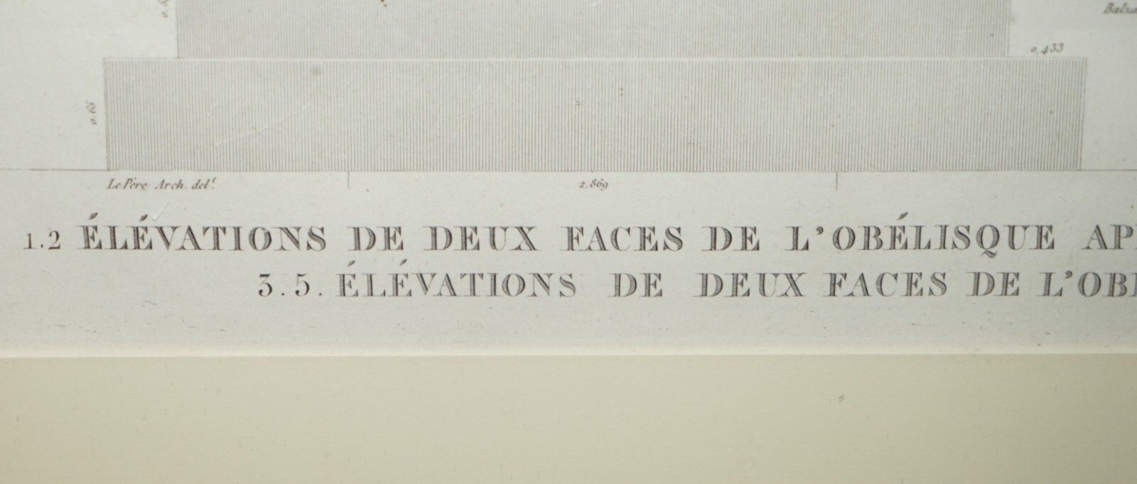 photo vinterior Antique Original Gran Tour Paris 1829 Vol 5 Pl.35 Print Of Cleopatra'S Needle