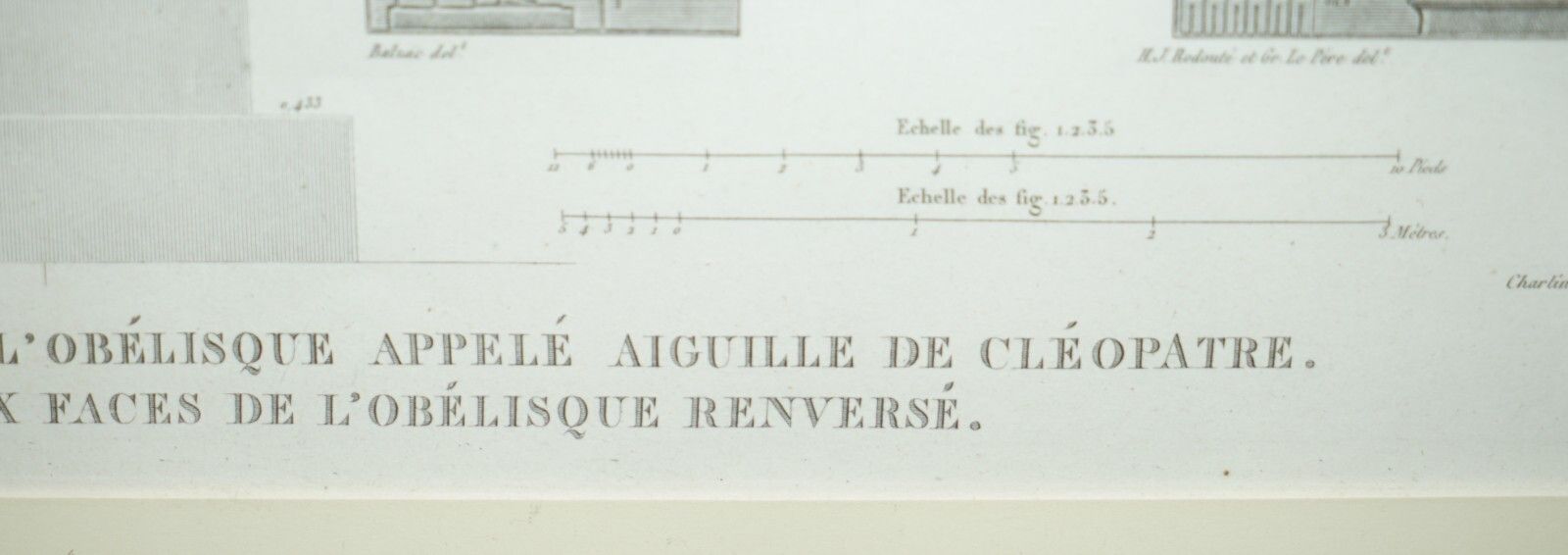 photo buy Antique Original Gran Tour Paris 1829 Vol 5 Pl.35 Print Of Cleopatra'S Needle