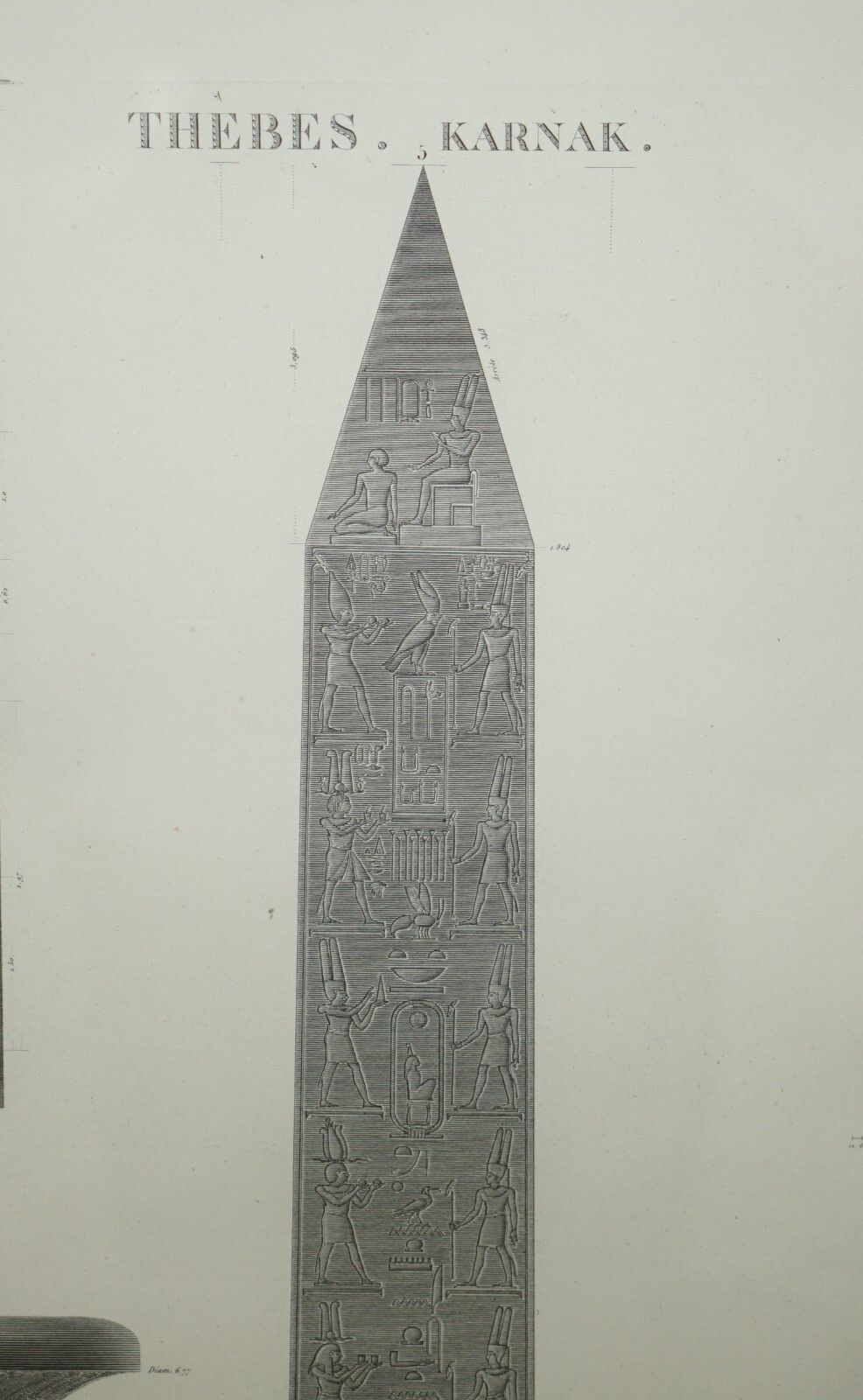 photo buy Antique Original Gran Tour Paris 1829 Vol 3 Pl.30 Print Of Thebes Karnak Egypt