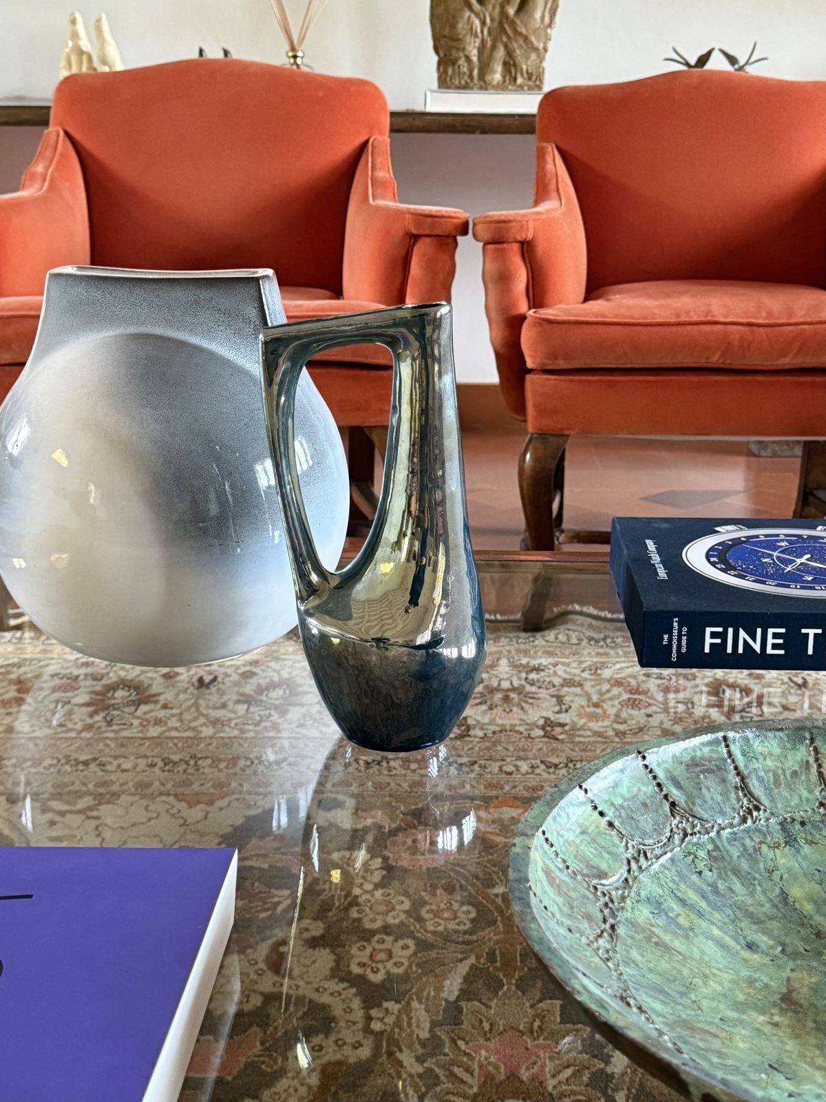 photo for sale A. Cytère, Modern Iridescent Gres Vase, Rambervillers France 1950s