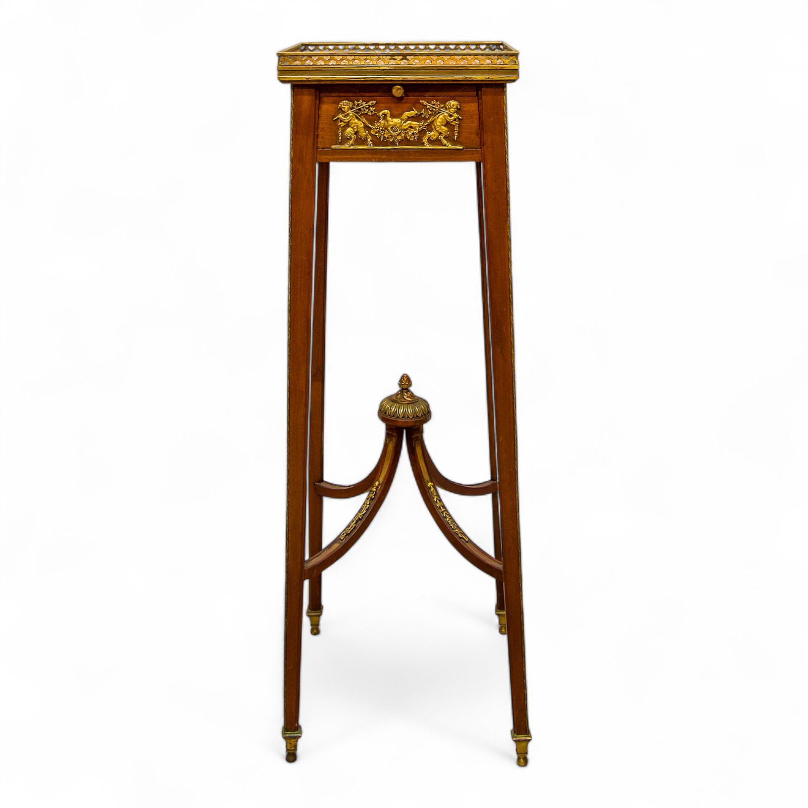 Antique French Gilt Bronze Side Table In The Manner Of Francois Linke
