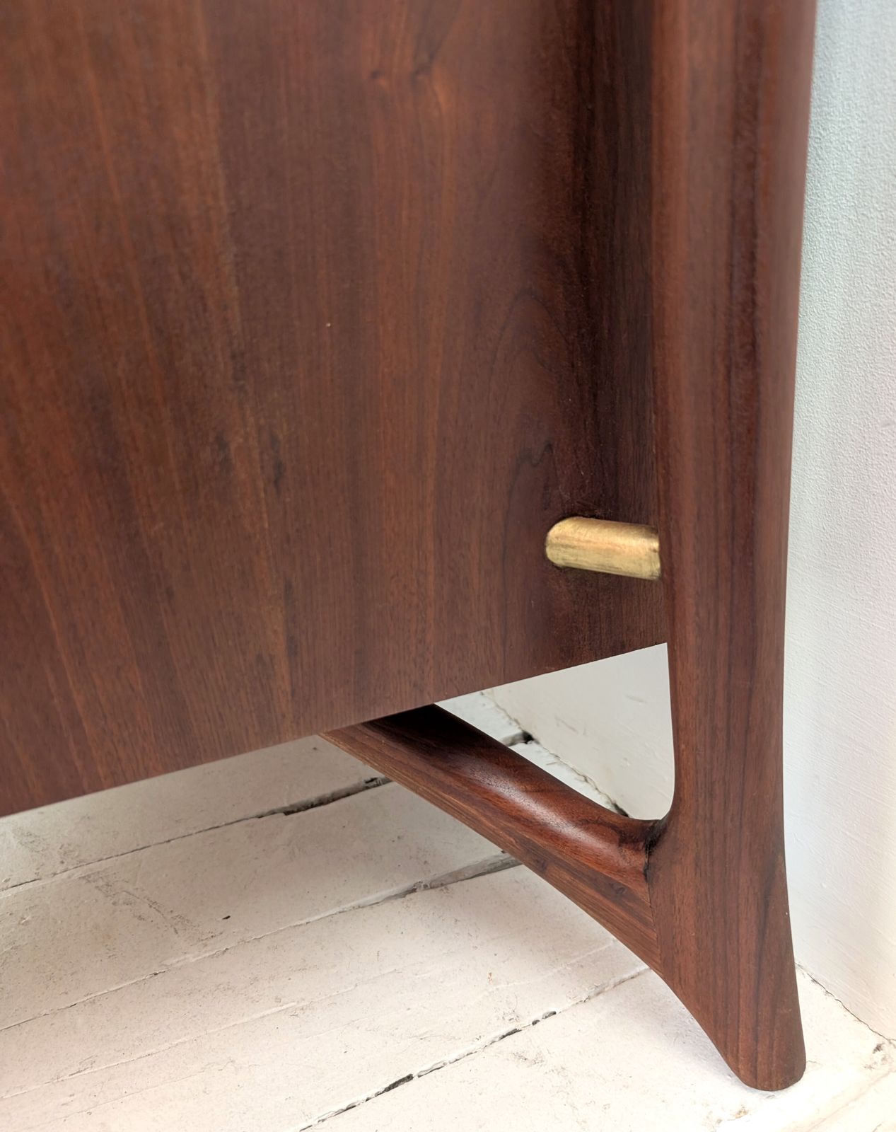 Sculptural Vintage Danish Mid Century Walnut Sideboard By Piet Hein, 1960s photo 2750.0