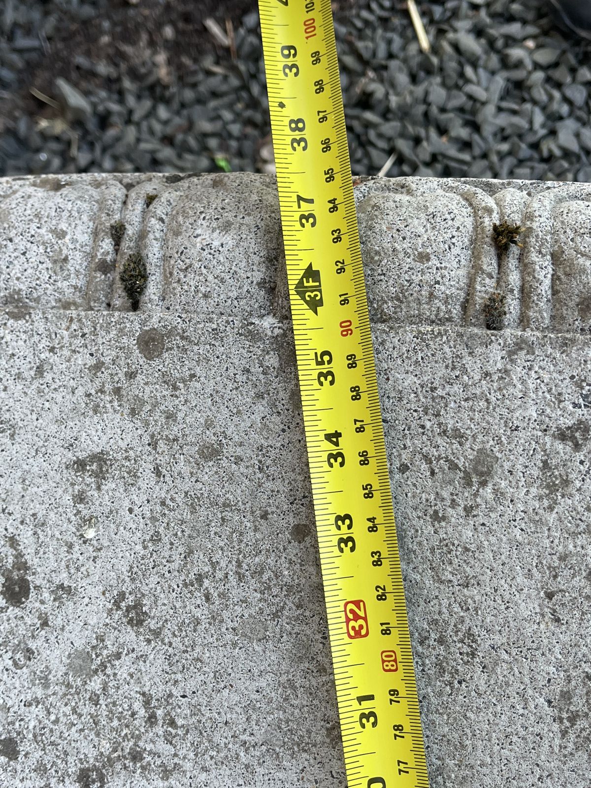 photo for sale Cast Concrete Curved Garden Bench