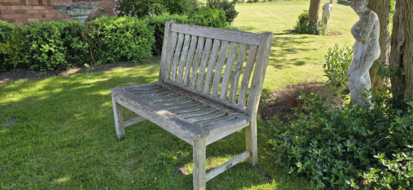 Well Weathered/Silvered Garden  Bench photo Garden Furniture