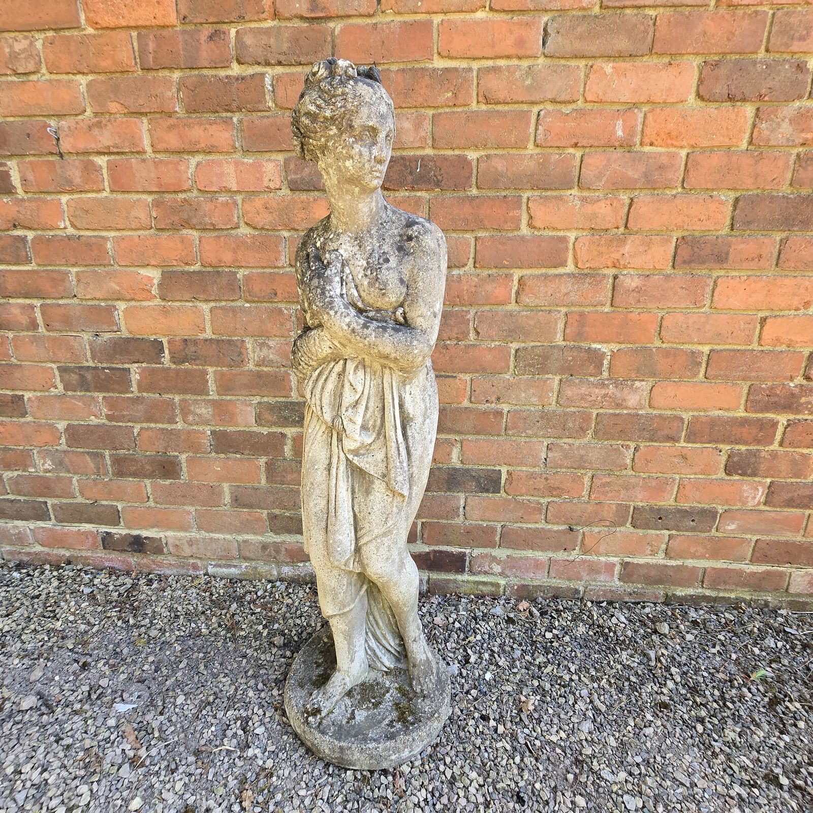 Stone Gretian Garden Statue, 1920s