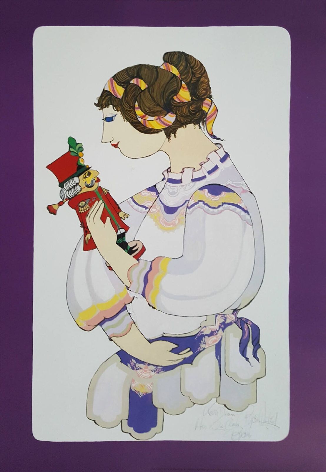 1984 Wiinblad Costume Design For The Nutcracker   Original Vintage Poster