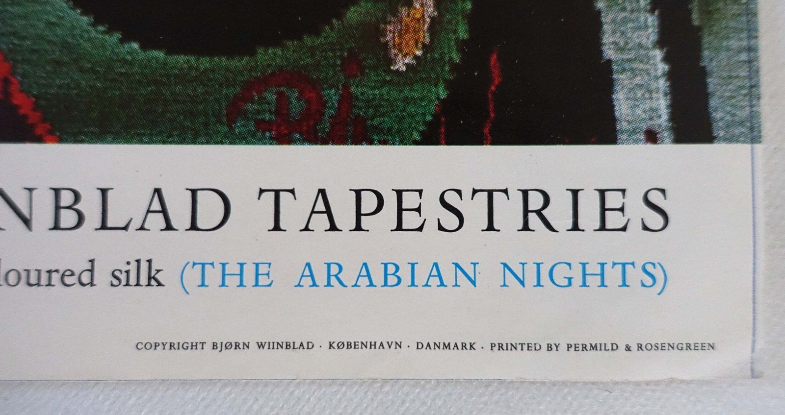 1972 The Wiinblad Tapestries   The Arabian Nights (Third Theme)   Original Vintage Poster photo for sale