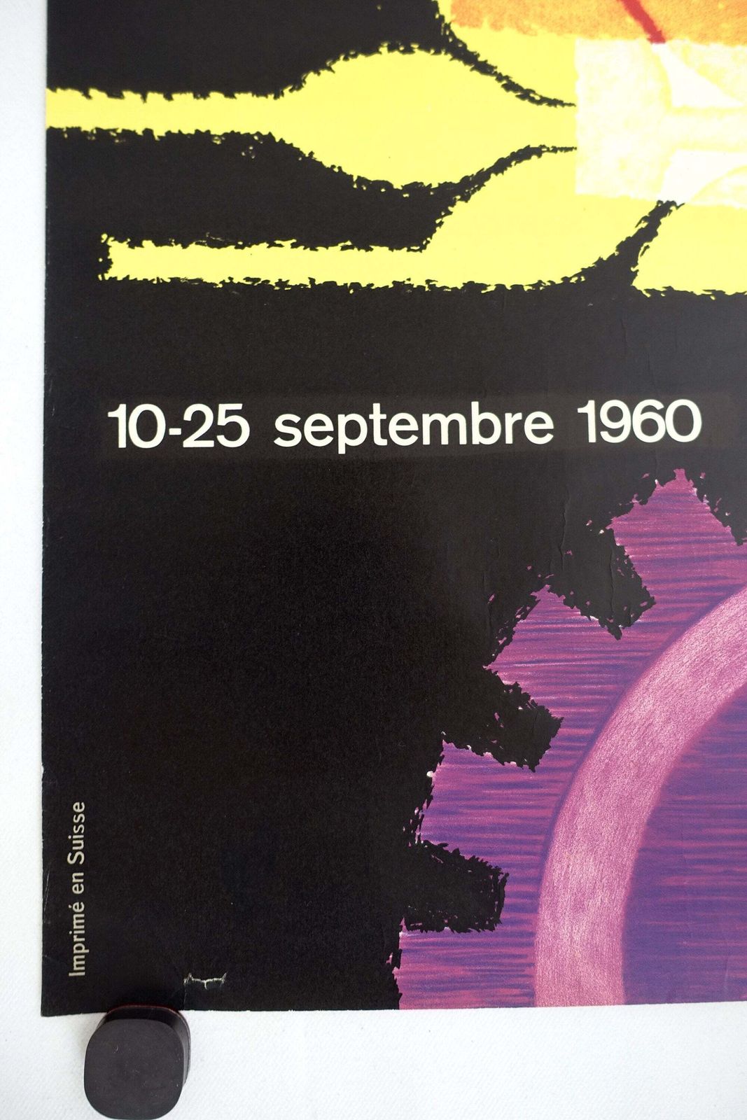 1960 Swiss Bakery Fair 41e Foire Nationale Comptoir Lausanne   Original Vintage Poster photo Art