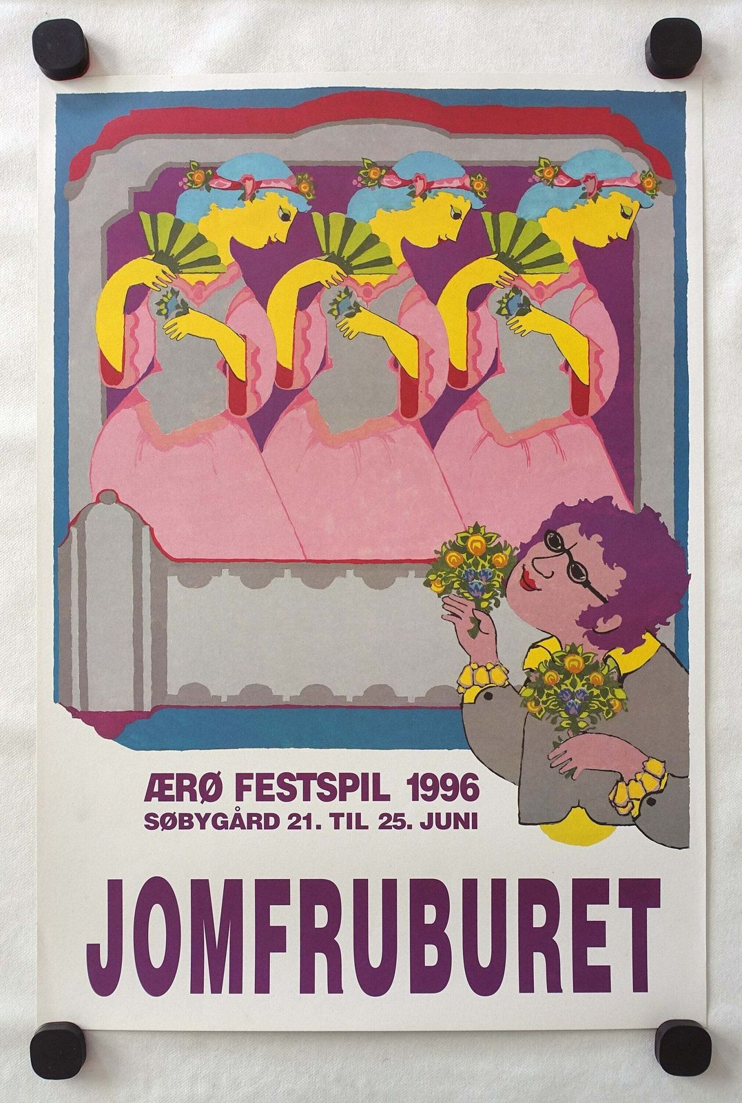 1996 Wiinblad Lilac Time toneelstuk – vintage poster photo furniture