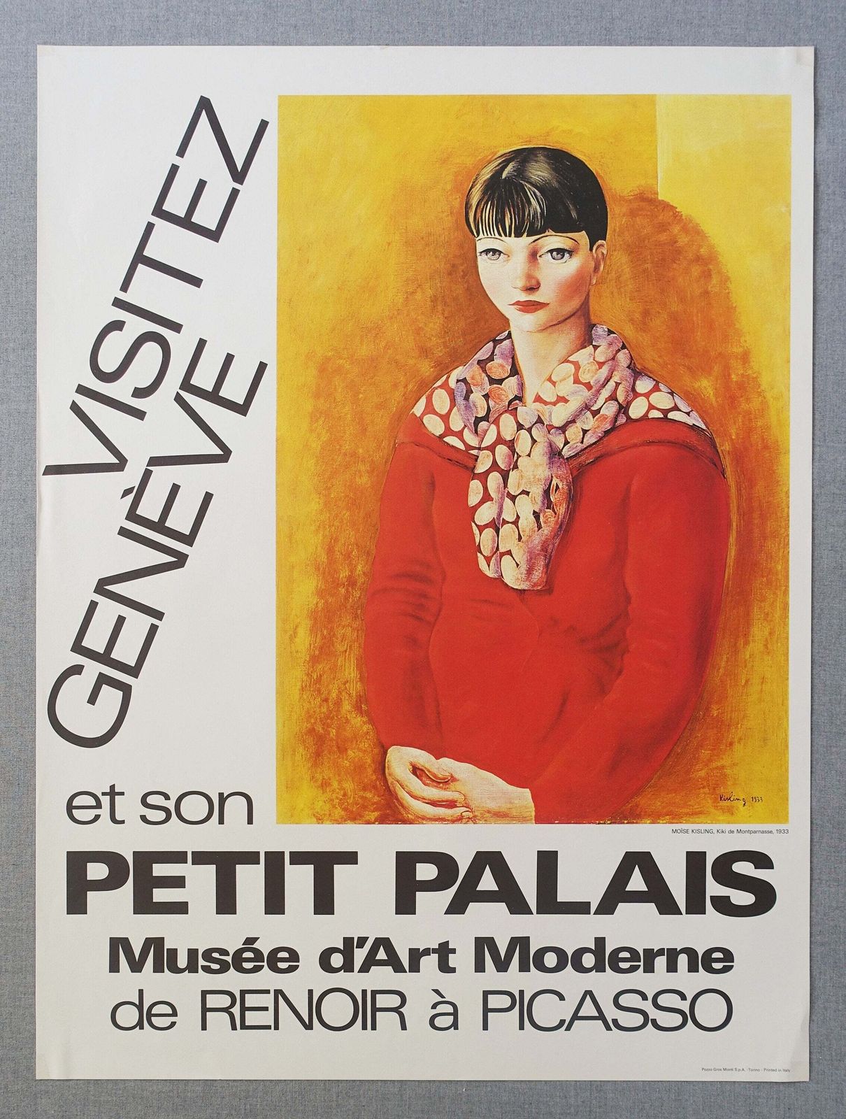 1980s Petit Palais Moise Kisling   Original Vintage Poster photo furniture