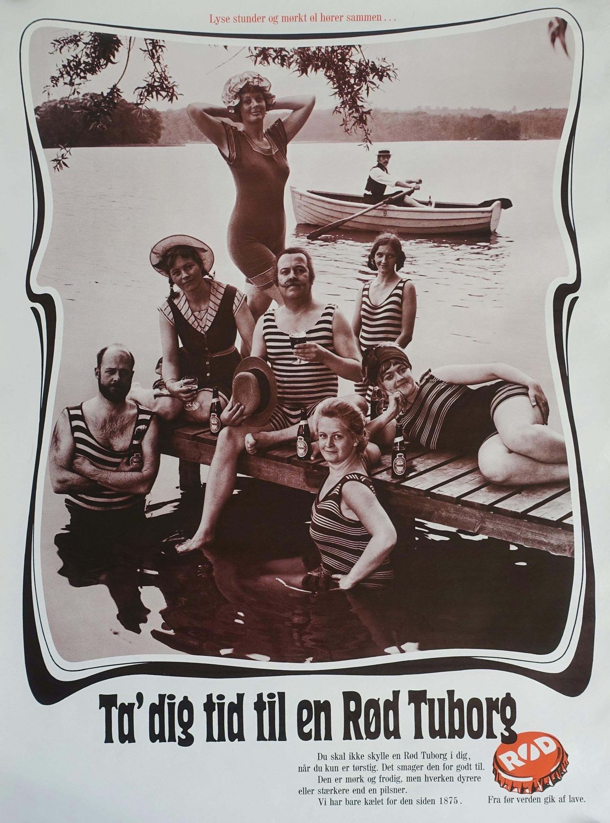 1973 Tuborg Advertisement   Rød Tuborg I   Original Vintage Poster