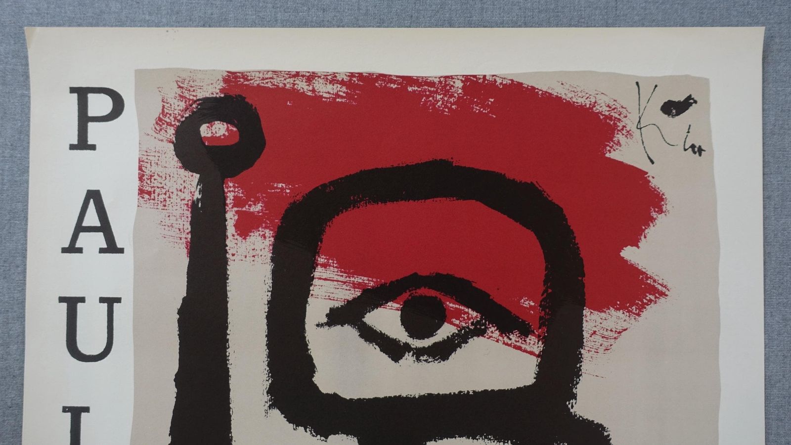 1959 Paul Klee Exhibition Poster From Statens Museum For Kunst   Original Vintage Poster photo for sale