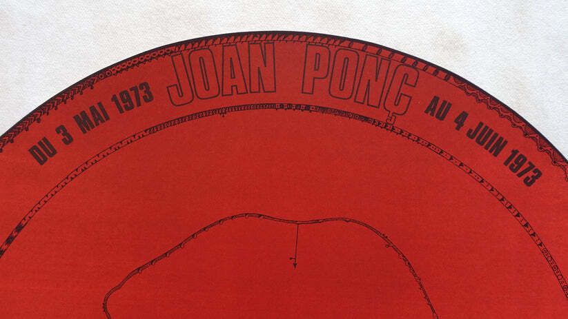 1973 Joan Ponc At Gallerie Cour St. Pierre Art Exhibition Poster   Original Vintage Poster photo for sale