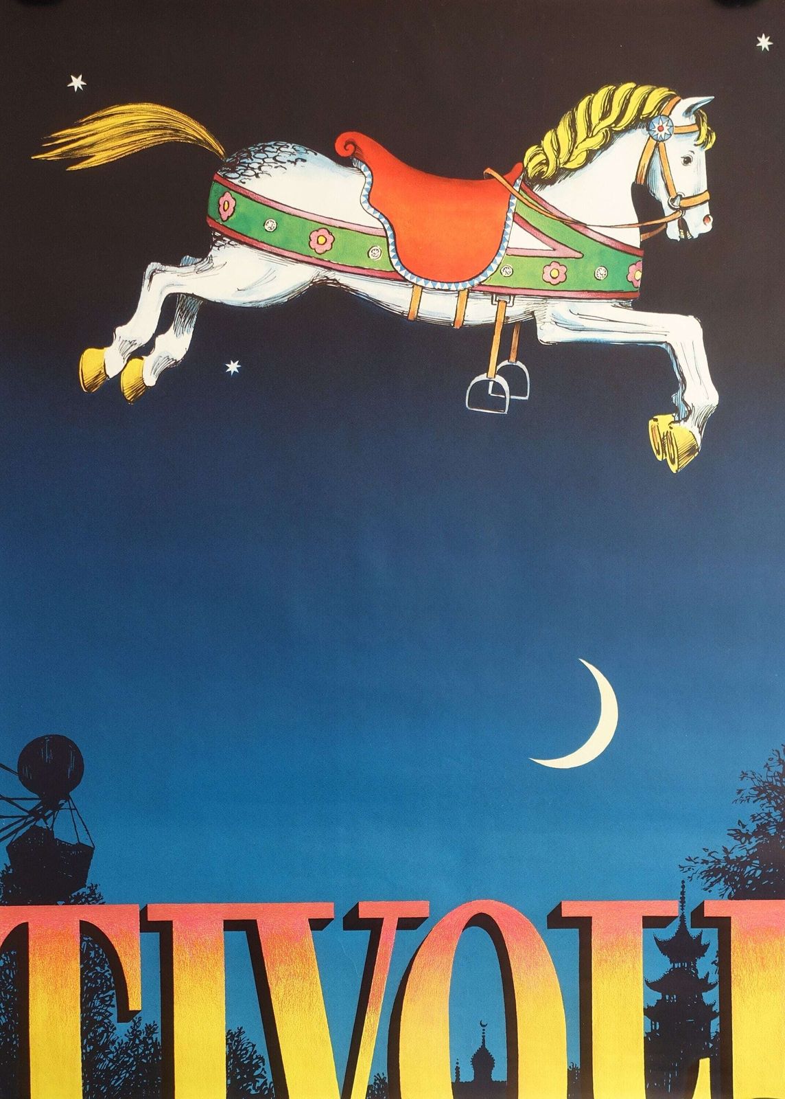 Tivoli Gardens, 1982 – Bo Bonfils – Vintage Poster