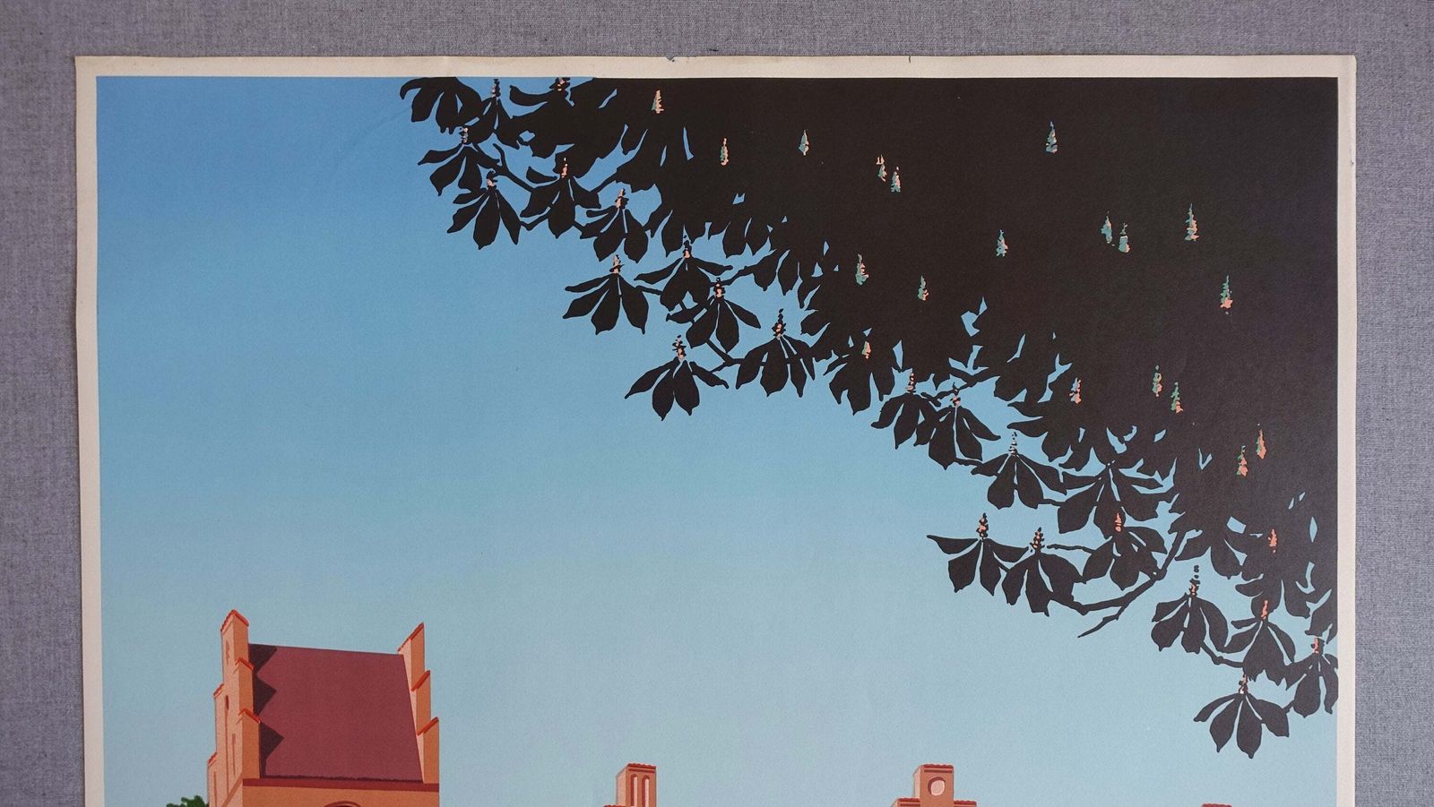 1953 Denmark Travel Poster Præstø   Original Vintage Poster photo vinterior