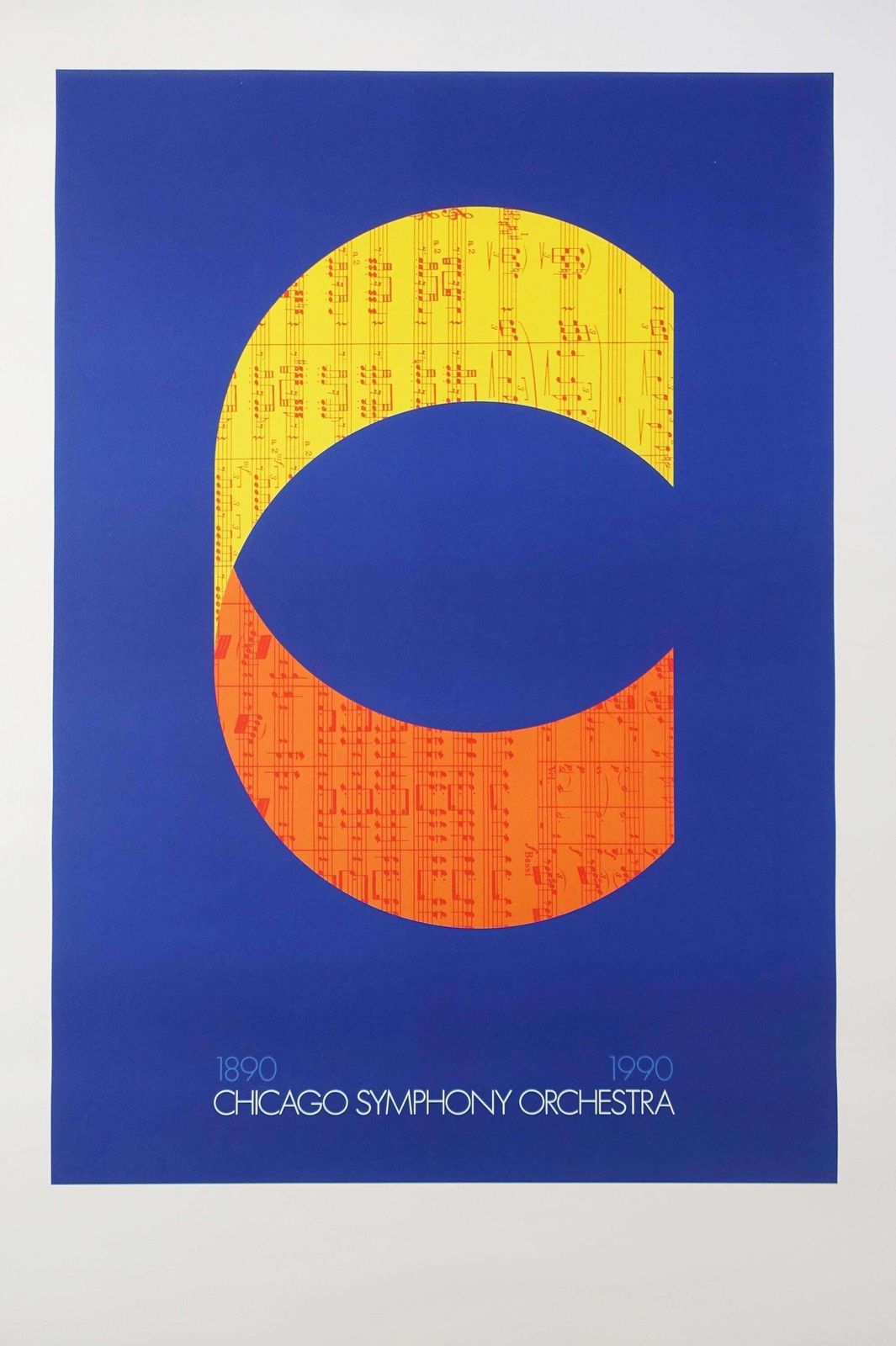 1990 Chicago Symphony Orchestra By Arnoldi   Original Vintage Poster
