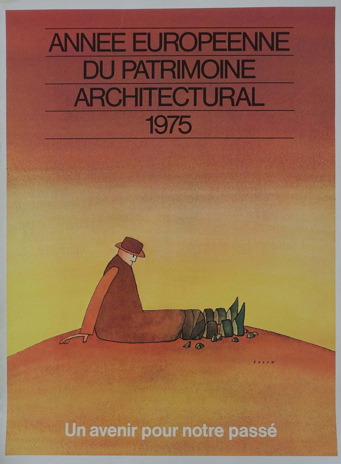 1978 European Year Of Architectural Heritage   Original Vintage Poster