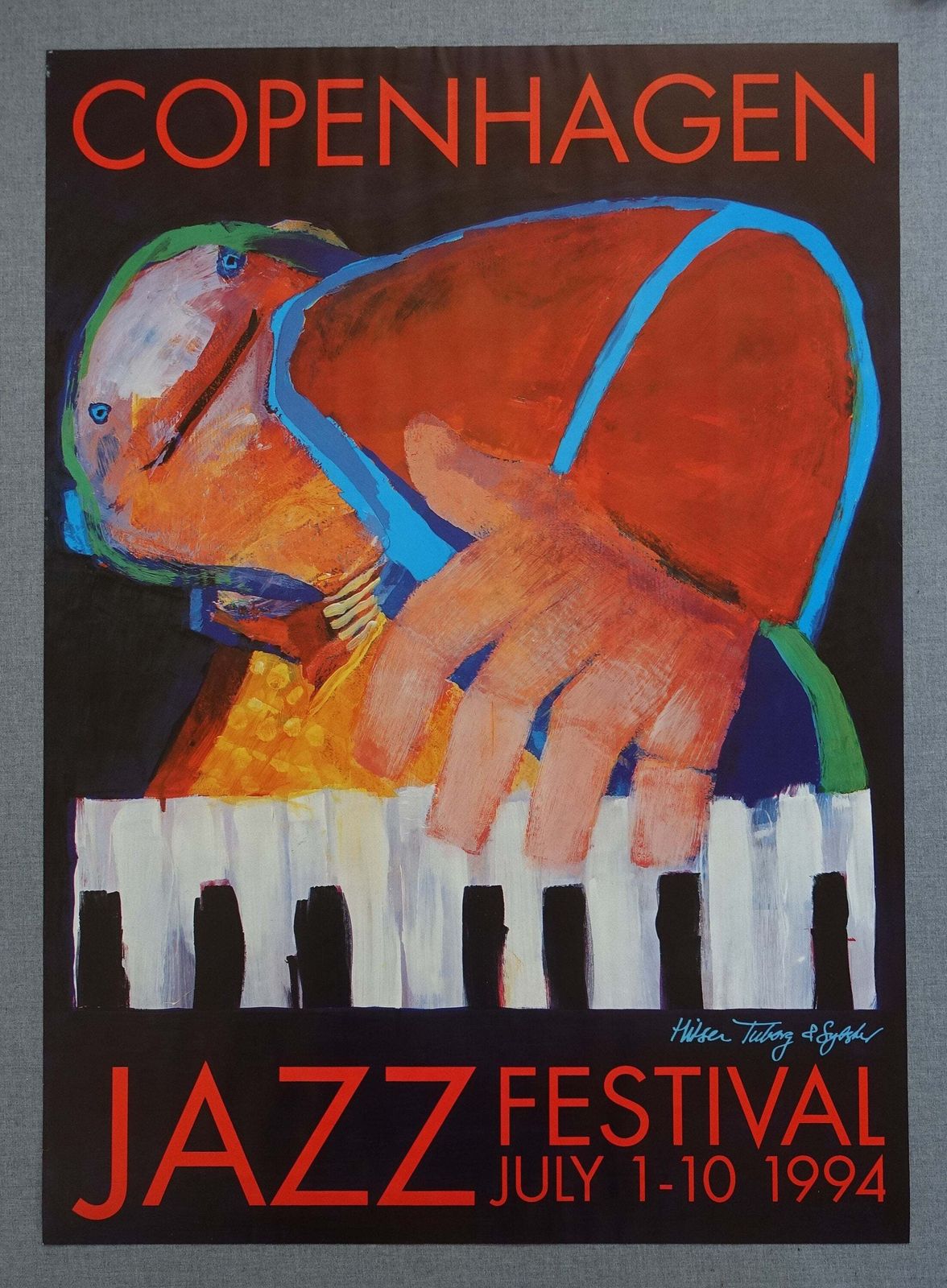1994 Copenhagen Jazz Festival   Original Vintage Poster photo furniture
