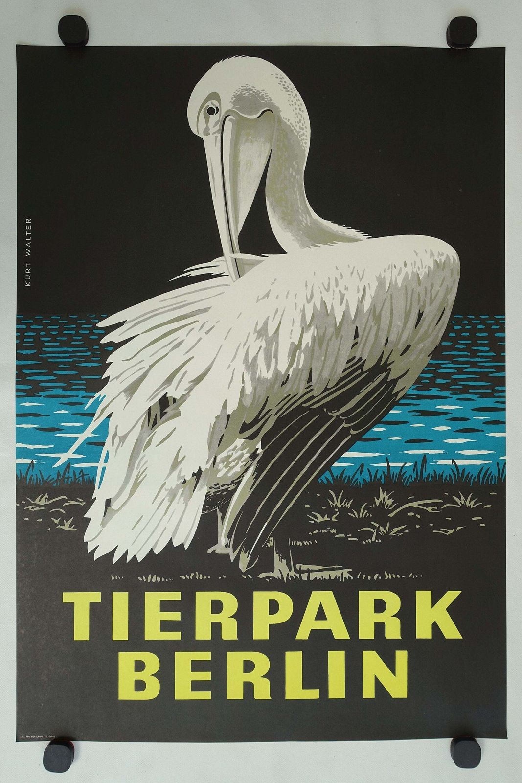 1978 Tierpark Berlin (Pelican)   Original Vintage Poster photo furniture