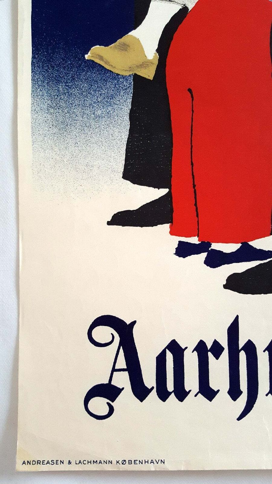Krantenadvertentie Uit De Jaren 1940 Door Arne Ungermann – Aarhus Stiftstidende | Vintage Poster photo Kunst