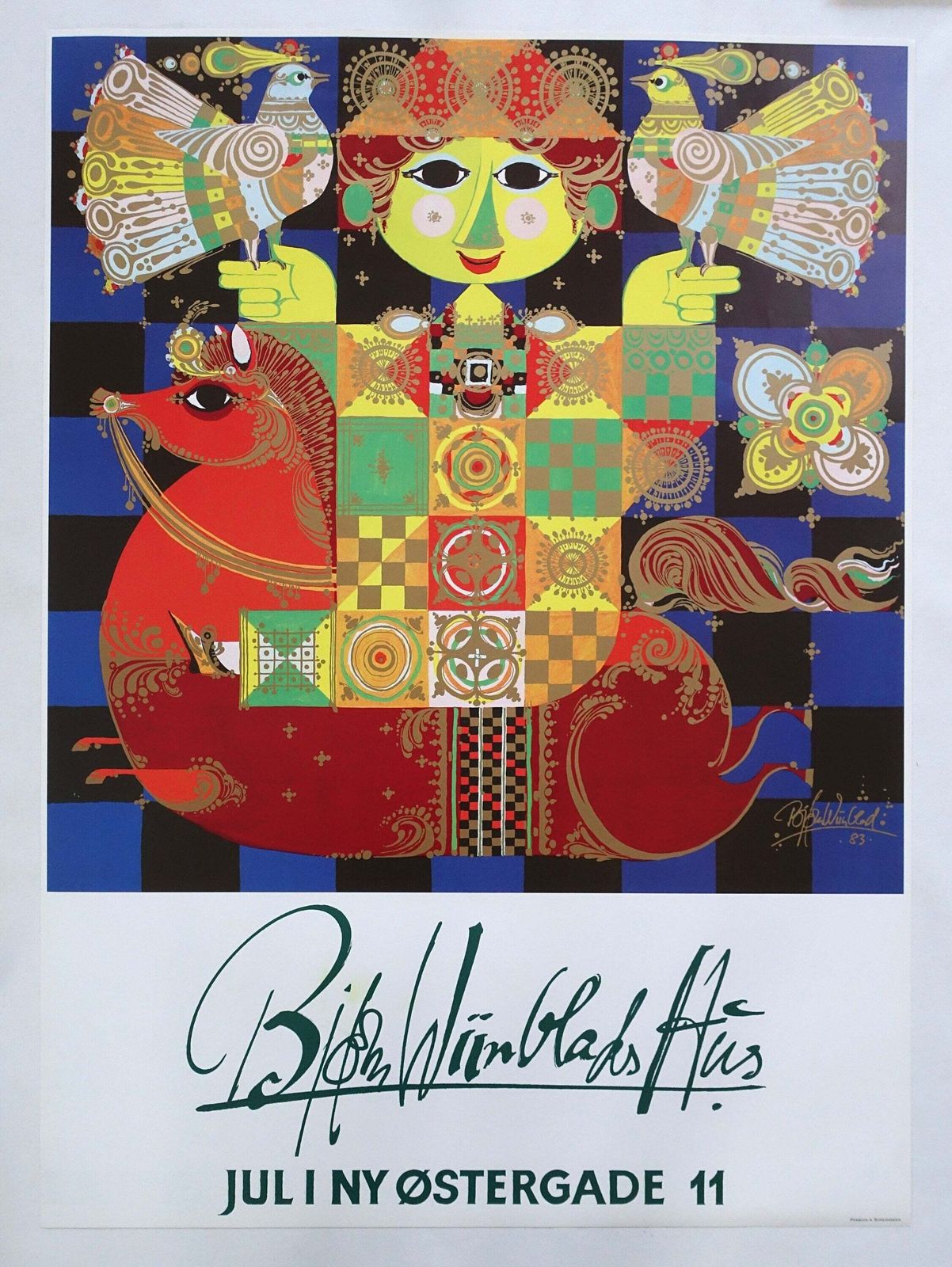 1983 Bjørn Wiinblad's House (Tekstversie) – Vintage Poster photo furniture