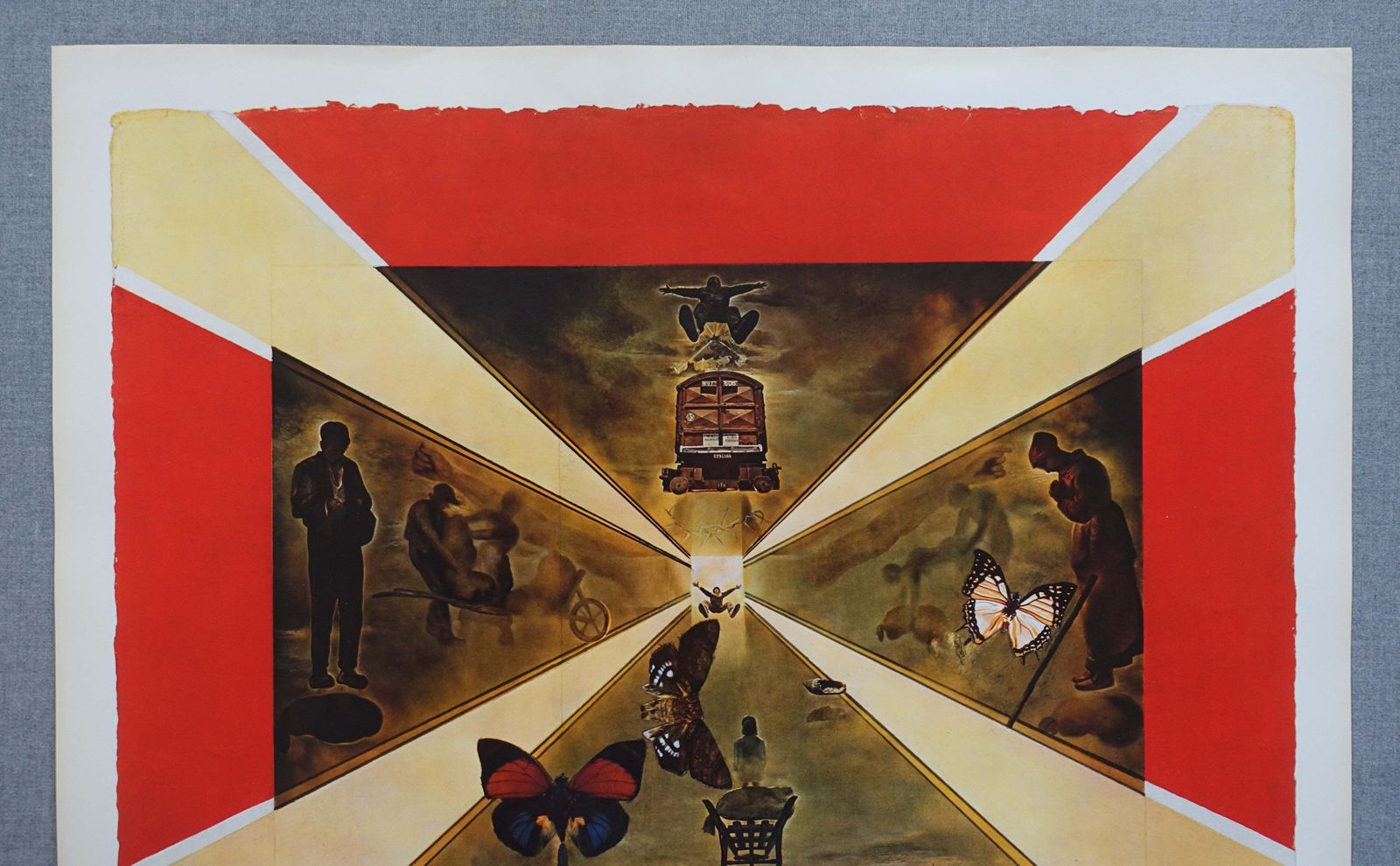 1970 Salvador Dalí – Advertentie Voor Sncf Franse Nationale Spoorwegen (Roussillon) – Vintage Poster photo 208.0
