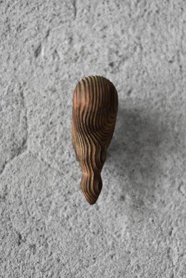 Vintage Danish Modern Dark Wood Sculpture Badger Figurine, 1960s photo 411.0