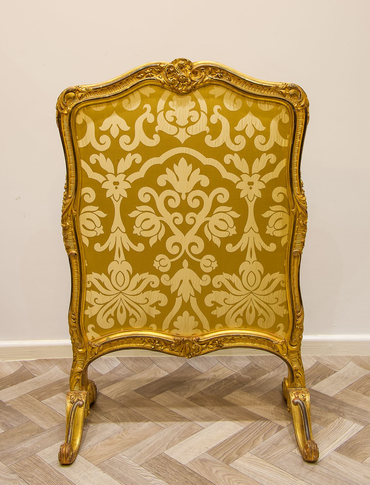Antique French Carved Giltwood Firescreen photo 650.0