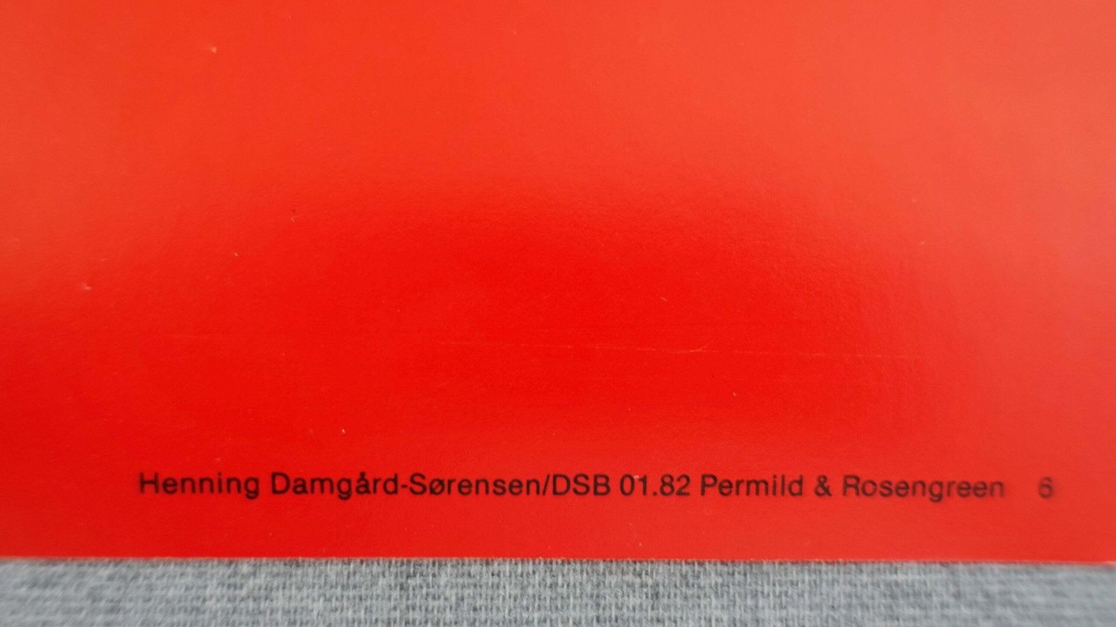 1982 Danish Railway Modern Art By Henning Damgård Sørensen 6 photo for sale