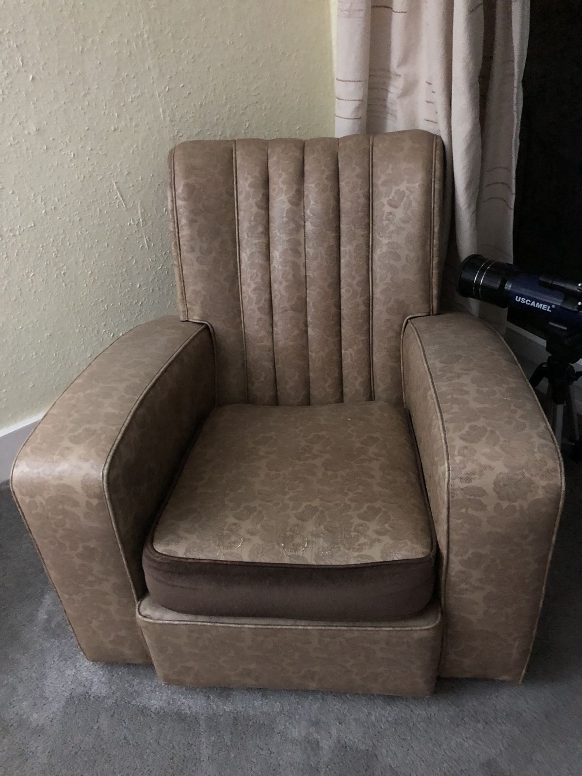 1950’s 3 Piece Faux Leather Suite photo furniture
