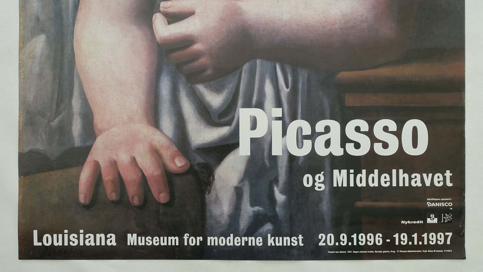 1996 Piccaso Femme Nue Debout At Louisiana Museum Of Modern Art   Original Vintage Poster photo Art