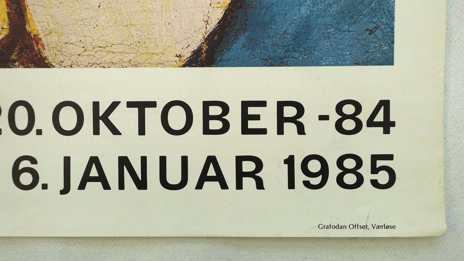 1985 Expressionism At Louisiana Museum Of Modern Art   Original Vintage Poster photo for sale