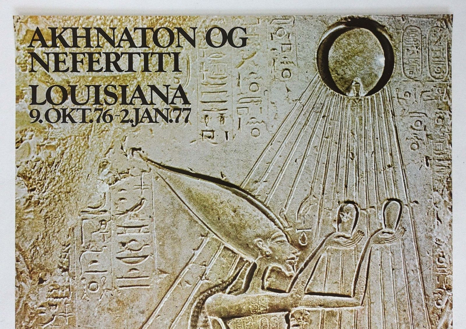 1976 Ancient Egyptian Art On Louisiana Museum Of Modern Art   Original Vintage Poster photo for sale