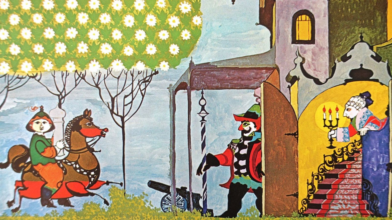 1970s Wiinblad The Swineherd Mini Poster   Original Vintage Poster photo Art