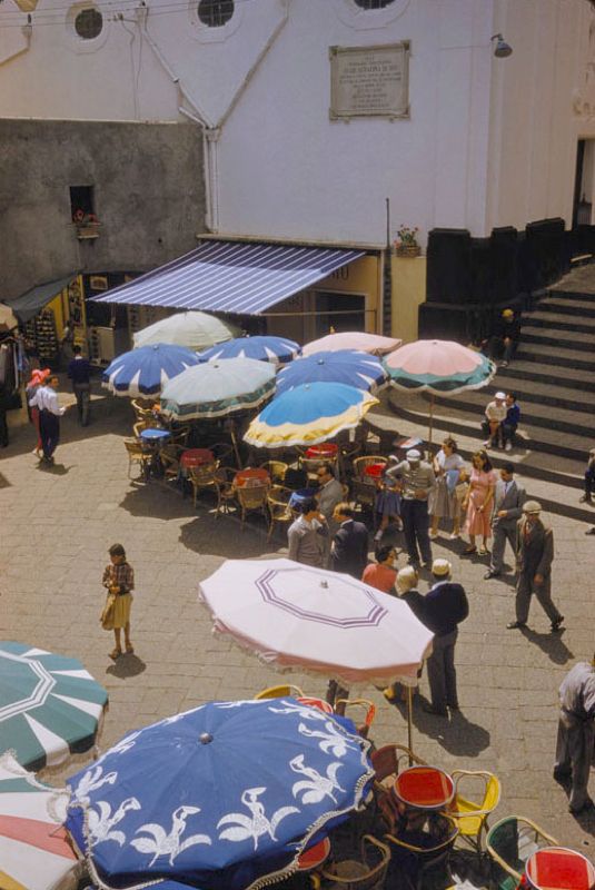 Toni Frissell 'Street Cafés In Capri' Unframed Archival Pigment Print
