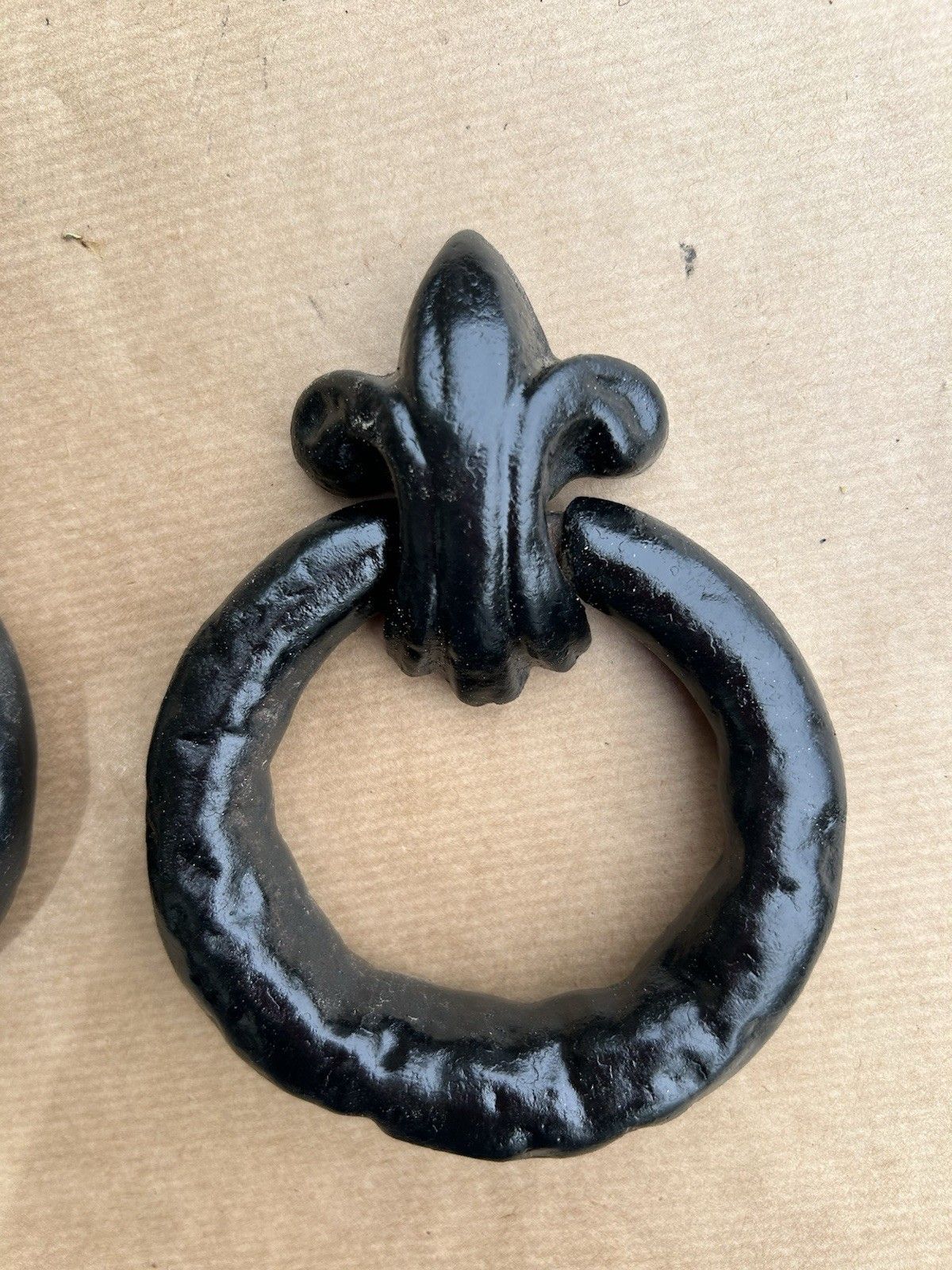 Antique Cast Iron Door Pull Handle’s Reclaimed Period Antique Refurbished Metal photo for sale