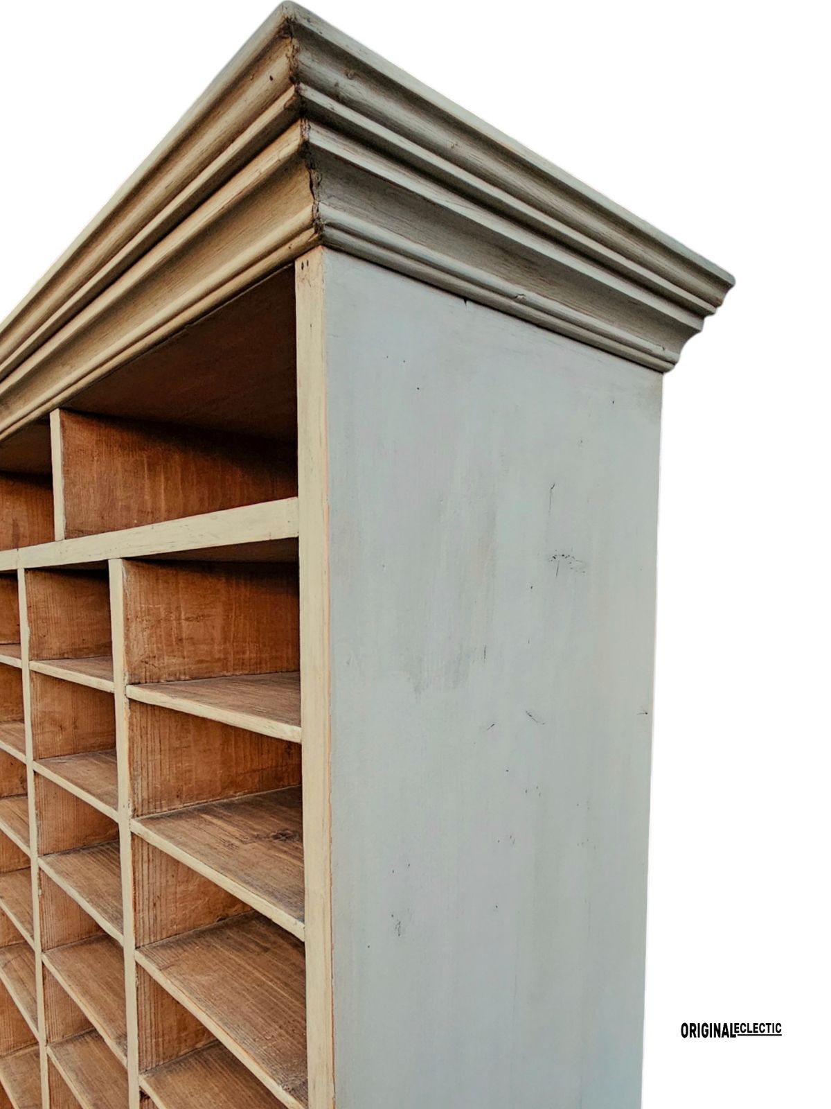 photo for sale Antique French Haberdashery Cabinet With Pigeon Hole Shelving C1880