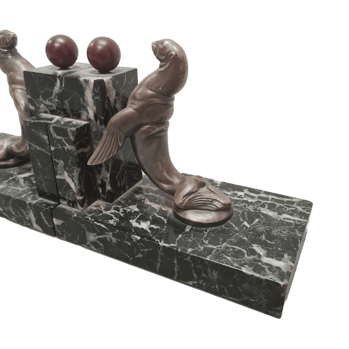 Maurice Frecourt Art Deco Bookends, Circa 1925 photo for sale