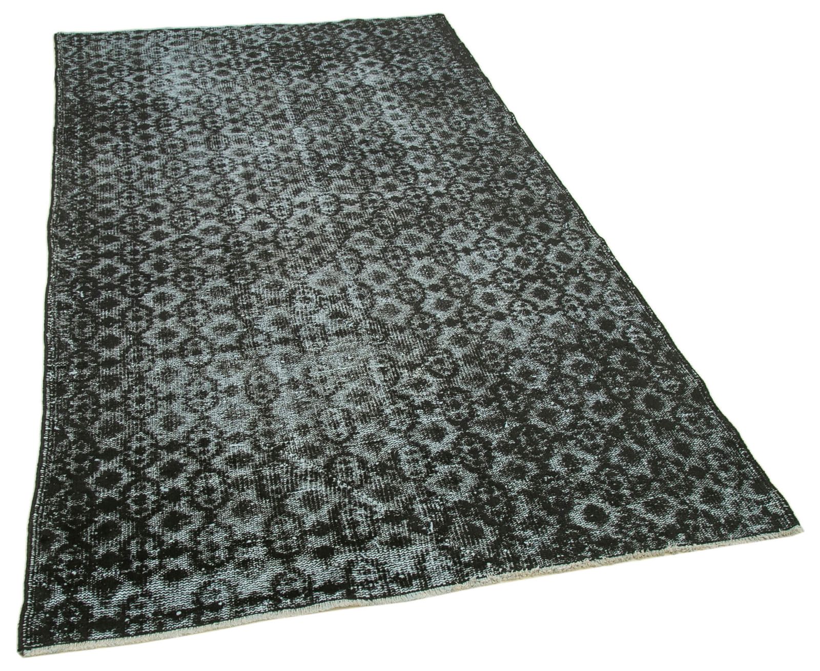 Handmade Black Over Dyed Rug 138 Cm X 233 Cm photo furniture