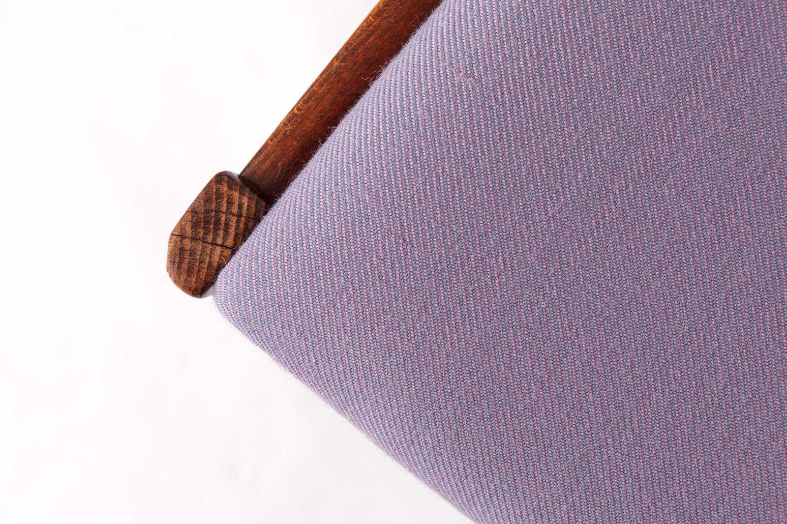 Pair Of Vintage Swedish Chairs By Lbg Group – 1970s Beech Wood & Purple Upholstery photo furniture